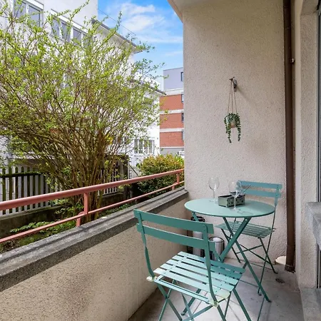 Close To & Balcony 1 Bdr Wollishofen Self Check In 아파트 취리히