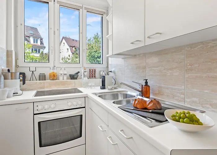 Close To & Balcony 1 Bdr Wollishofen Self Check In Apartmán Curych