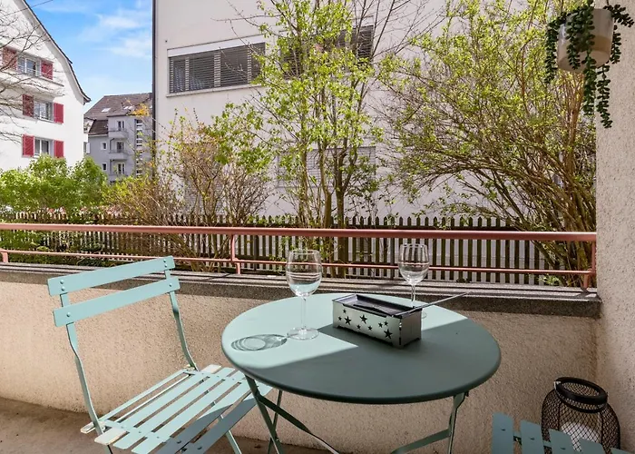Close To & Balcony 1 Bdr Wollishofen Self Check In Zurich